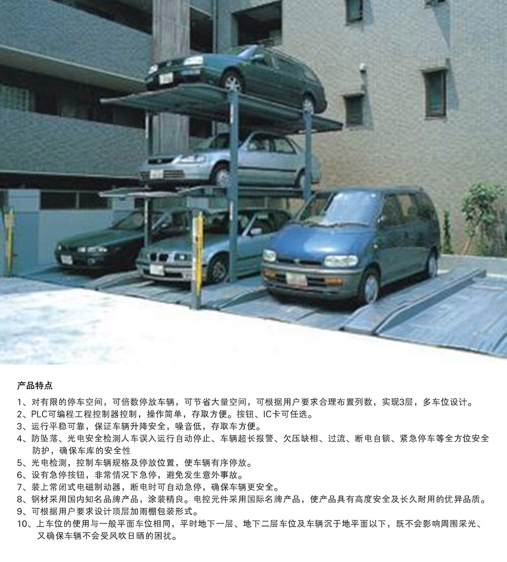 重庆四川PJS3D2三层地坑简易升降立体车库产品特点.jpg