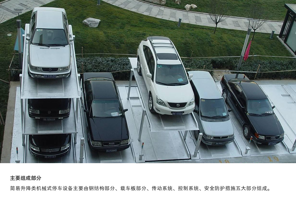 重庆四川PJS4D3四层地坑简易升降立体车库主要组成部分.jpg