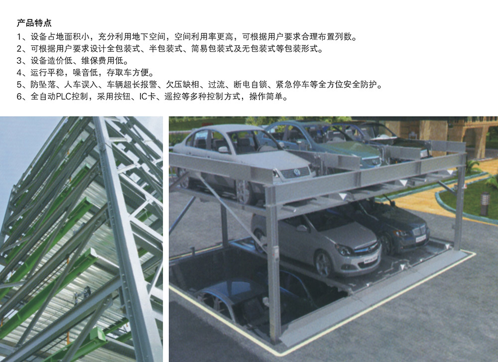 重庆四川负一正二地坑PSH3D1三层升降横移立体车库产品特点.jpg